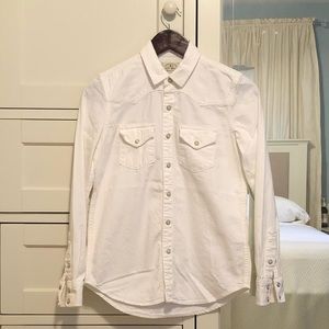 Lucky Brand White Western Shirt